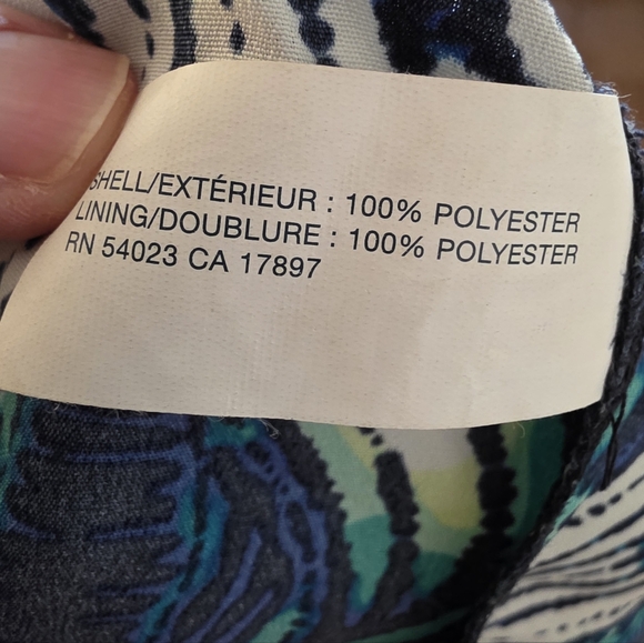 GAP Blue and Green Patterned Dress Size 4 - Picture 4 of 7